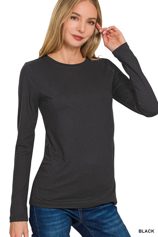 Rosalie Long Sleeve Round Neck Tee