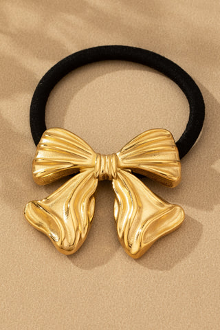 Non-Tarnish Puffy Bow Hair Tie