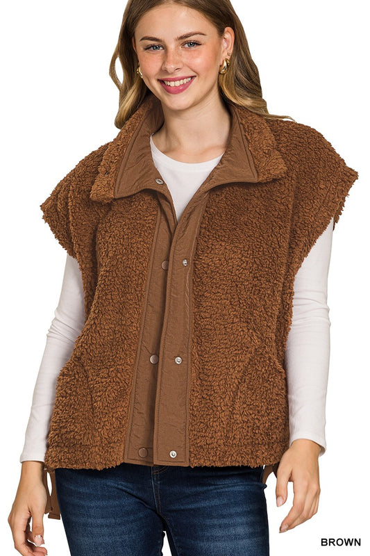 Carter Oversized Faux Fur Vest
