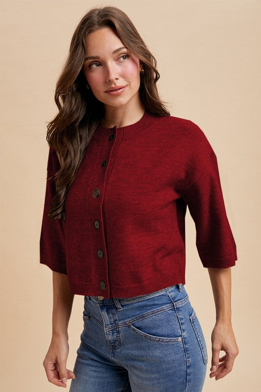 Korina Half Slv Knit Cardi