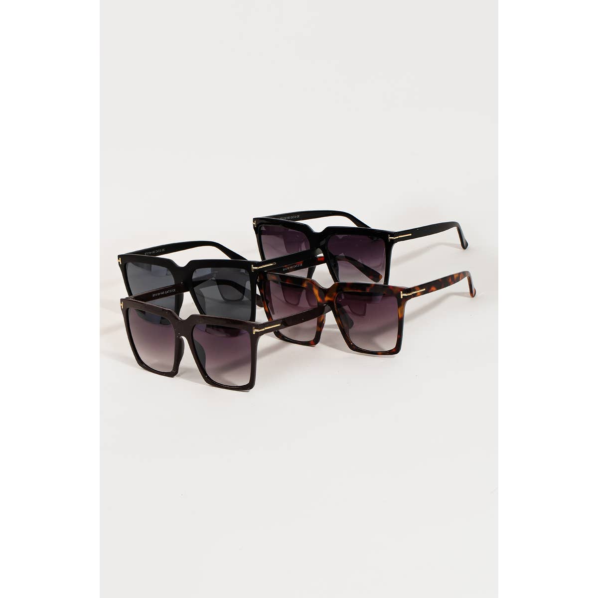 Acetate Square Frame Sunglasses