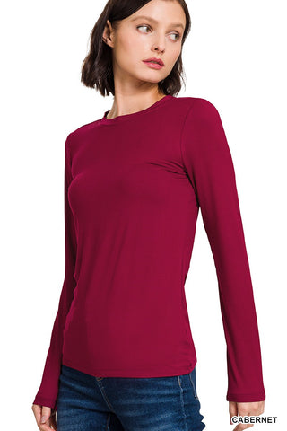 Rosalie Long Sleeve Round Neck Tee