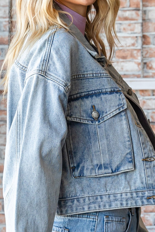 Danni Denim Crop Jacket