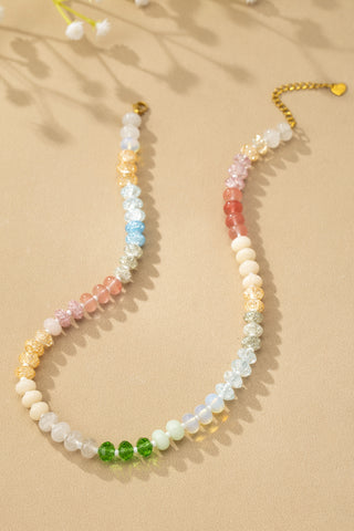 Agate Gemstone Beaded Necklace