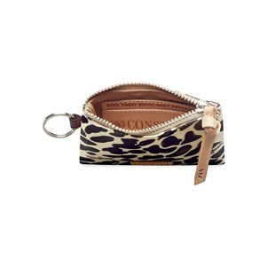 Mona Brown Leopard Pouch