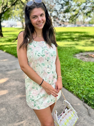 Lightweight floral summer mini dress perfect for brunch, vacations, and everyday wear.