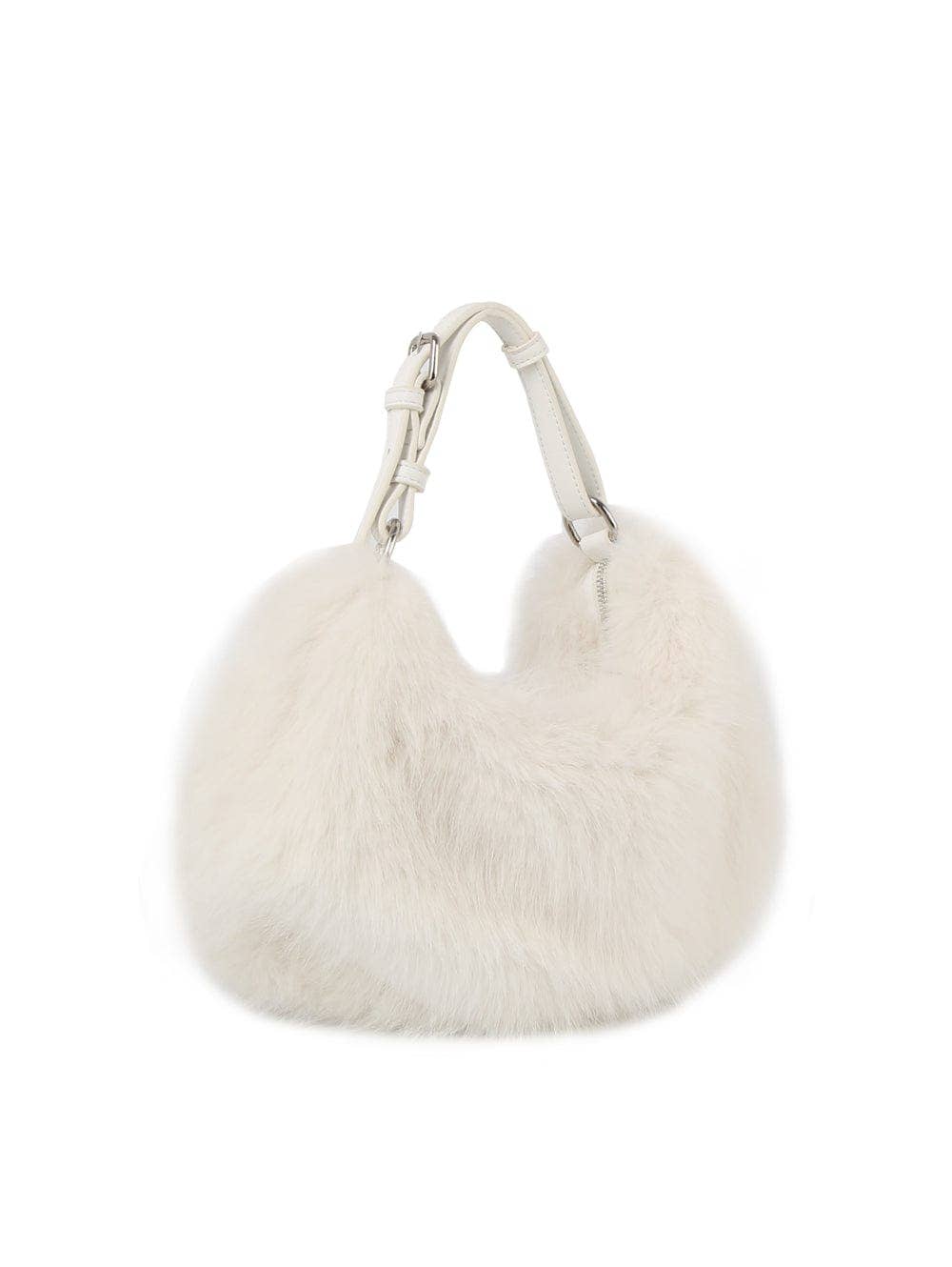Faux Fur Croissant Handbag/Crossbody Bag
