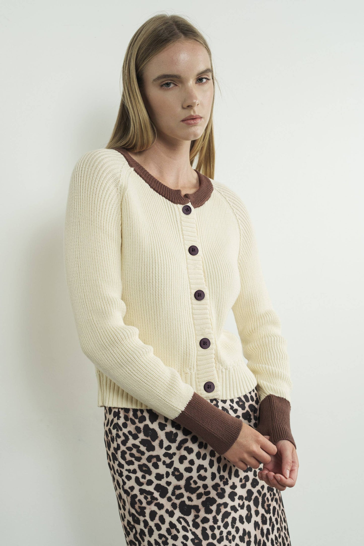 Marie Color Blocked Cardigan
