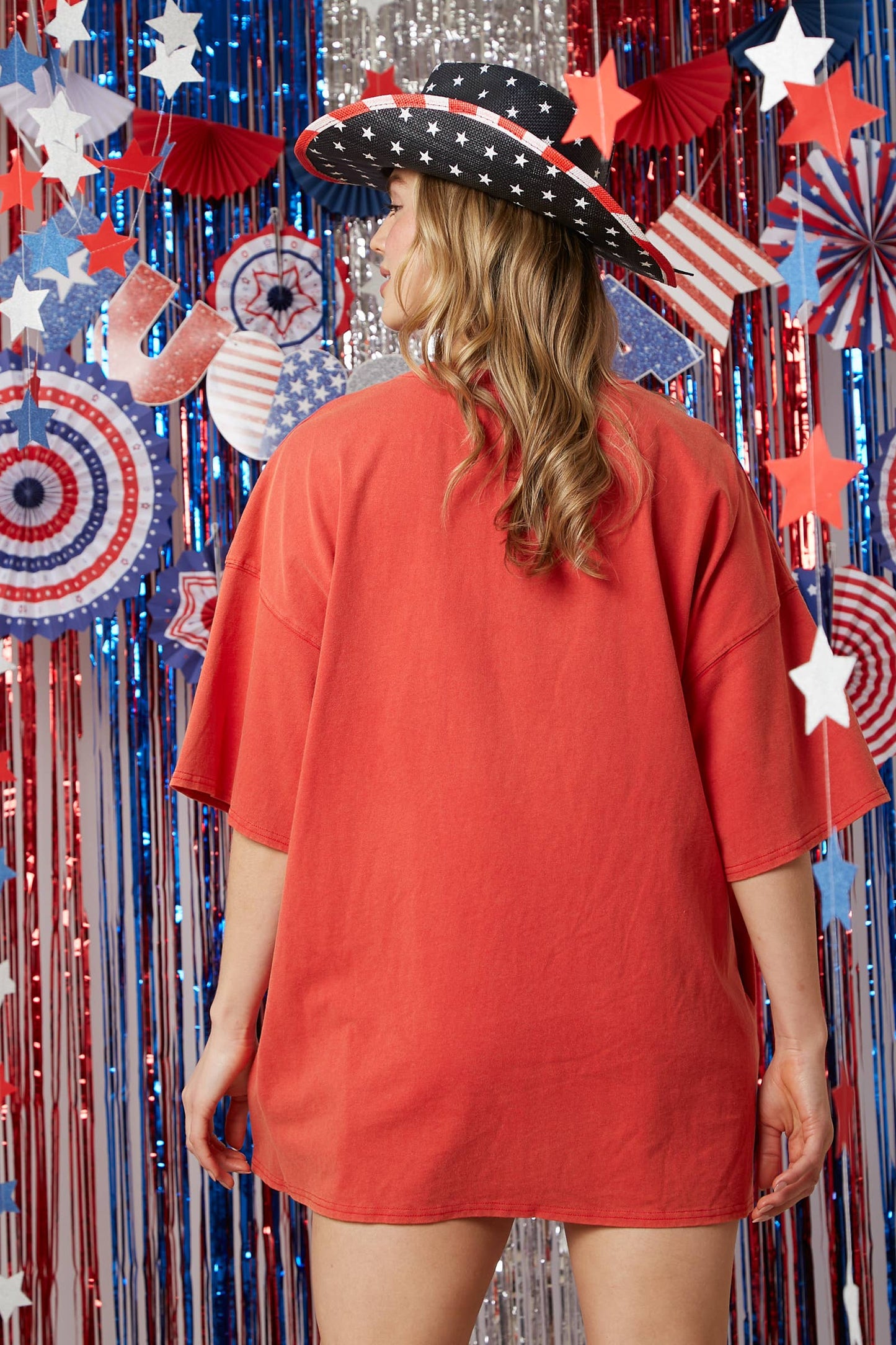 Ameri-Can Acid Washed Cotton Tee Dress