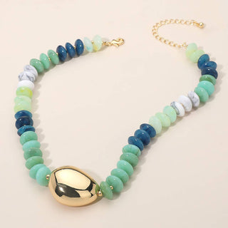 Alia Chunky Beaded Statement Necklace