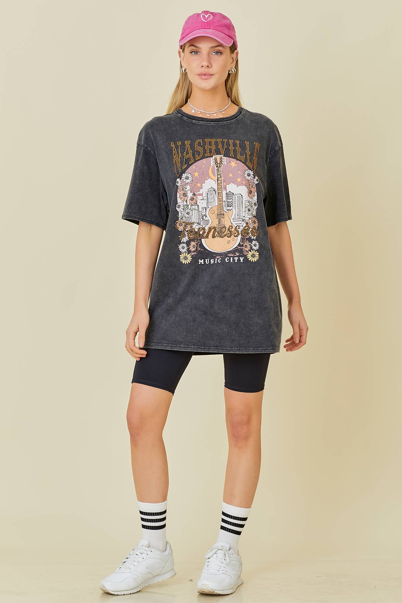 Acid Wash Nashville Graphic Tee