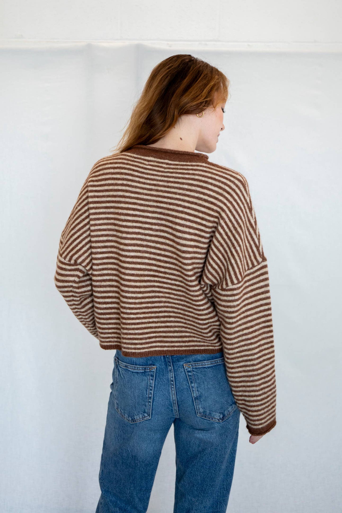 Abby Rose Piper Cardigan - Mini Striped