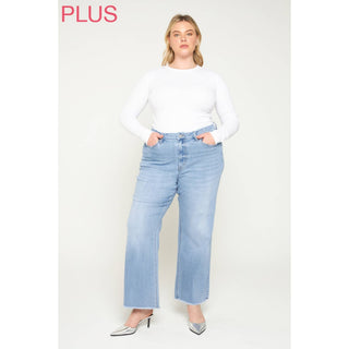 Curvy Lolas Super Soft Wide Leg Mica Jeans