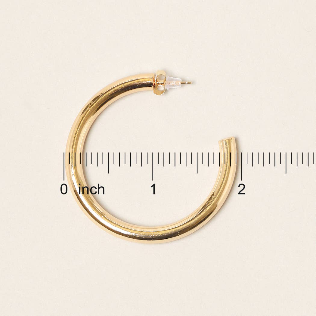 14K Gold Dipped Hoop Earrings