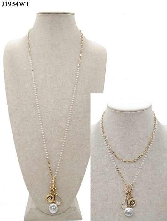 Bernie Gold Pearl Necklace