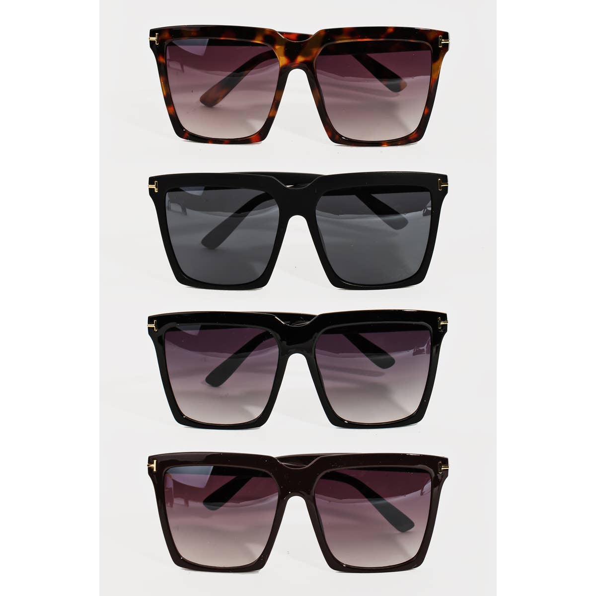 Acetate Square Frame Sunglasses