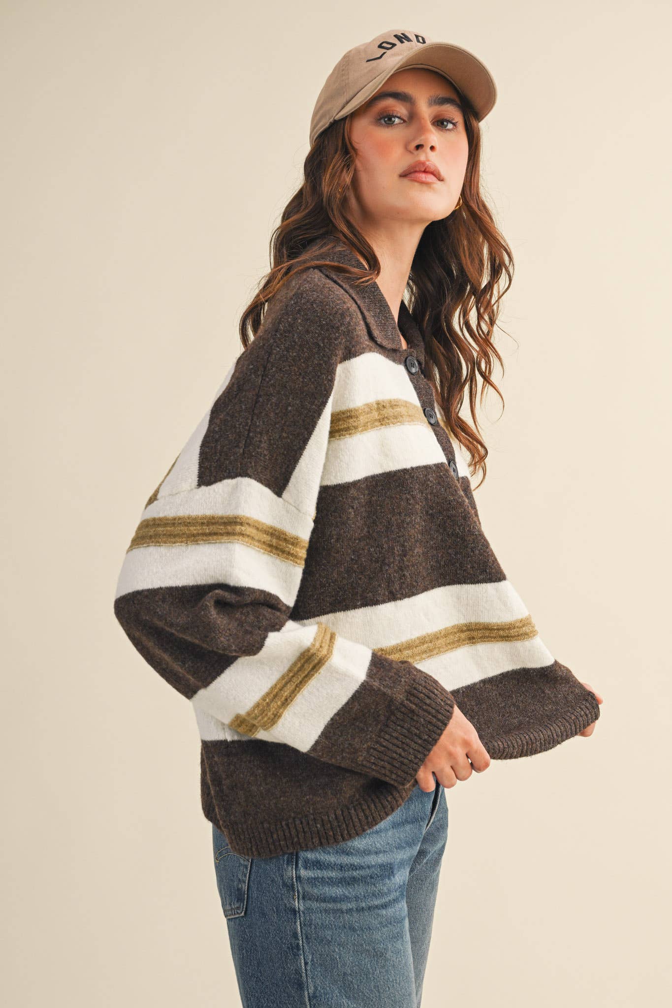 Striped  Rugby Sweater