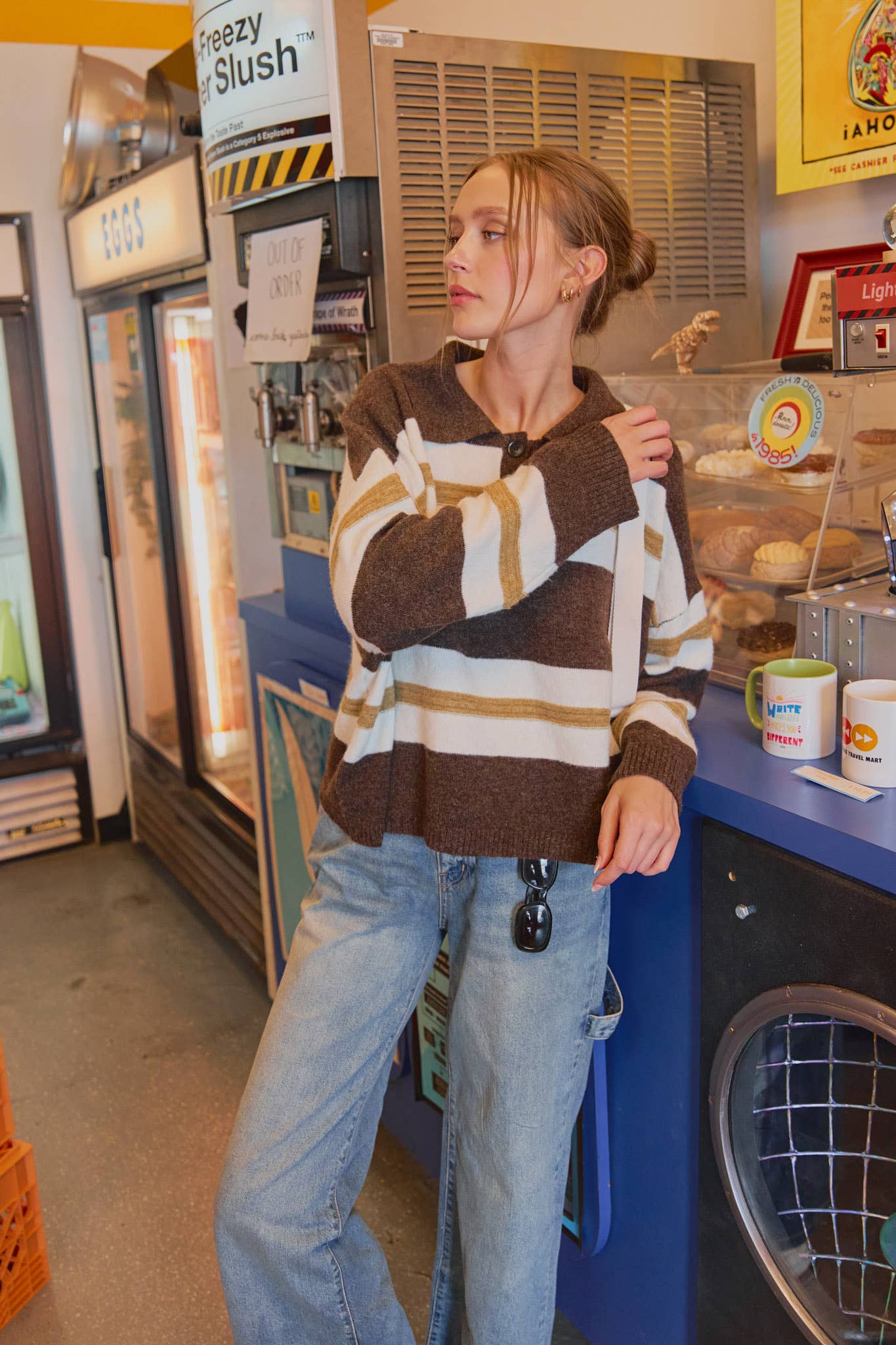 Striped  Rugby Sweater