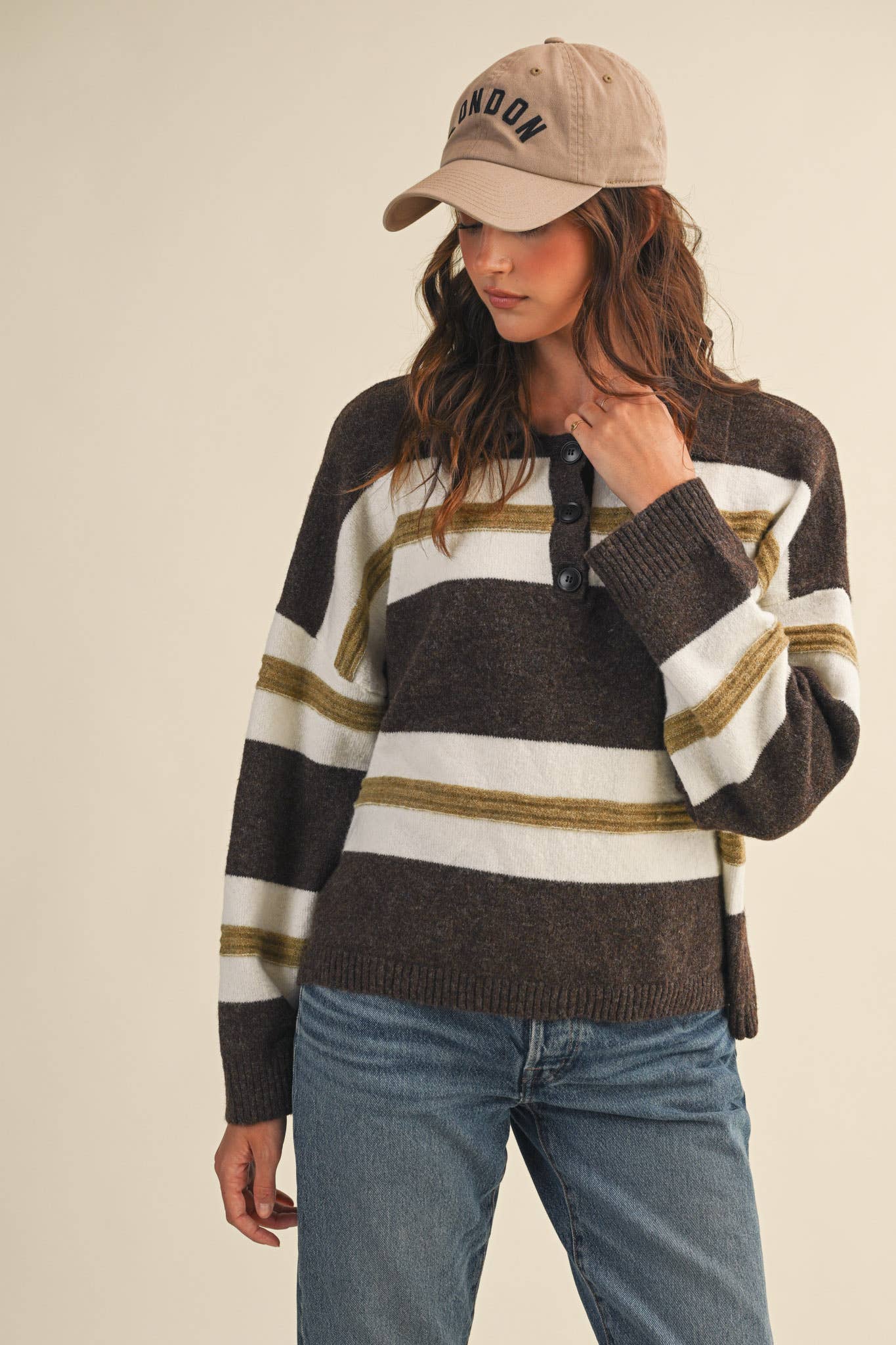 Striped  Rugby Sweater