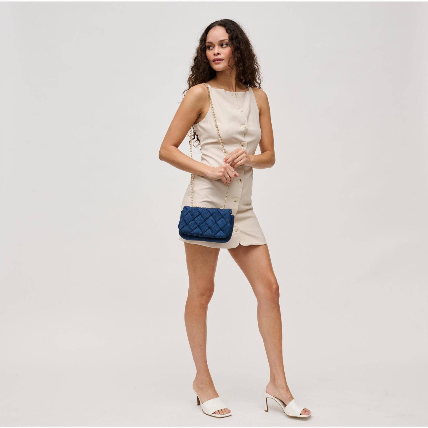 Giselle Denim Woven Crossbody
