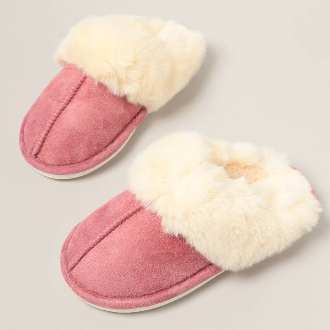 Faux Fur Lined Slippers