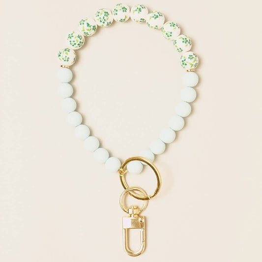 Ceramics Beaded Bracelet Key Chain