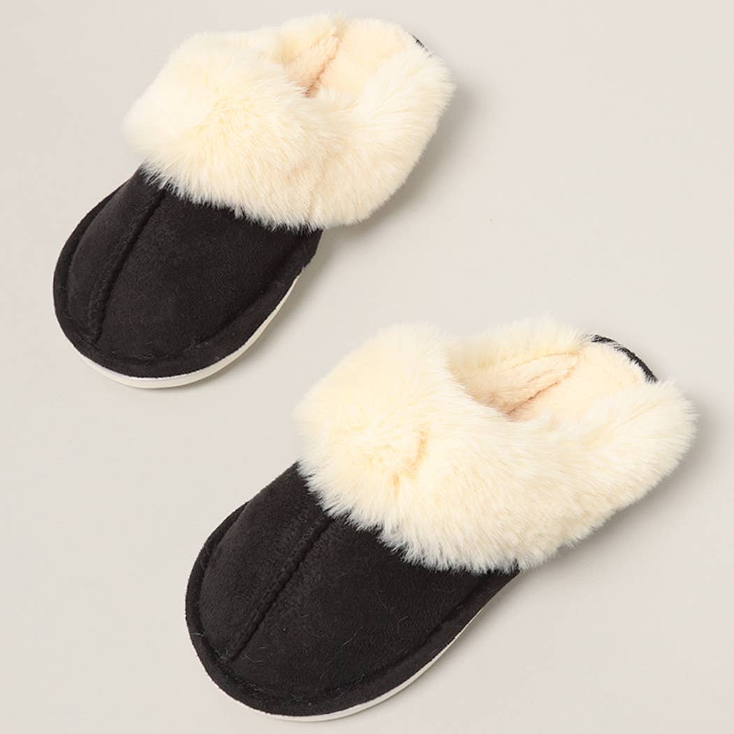 Faux Fur Lined Slippers