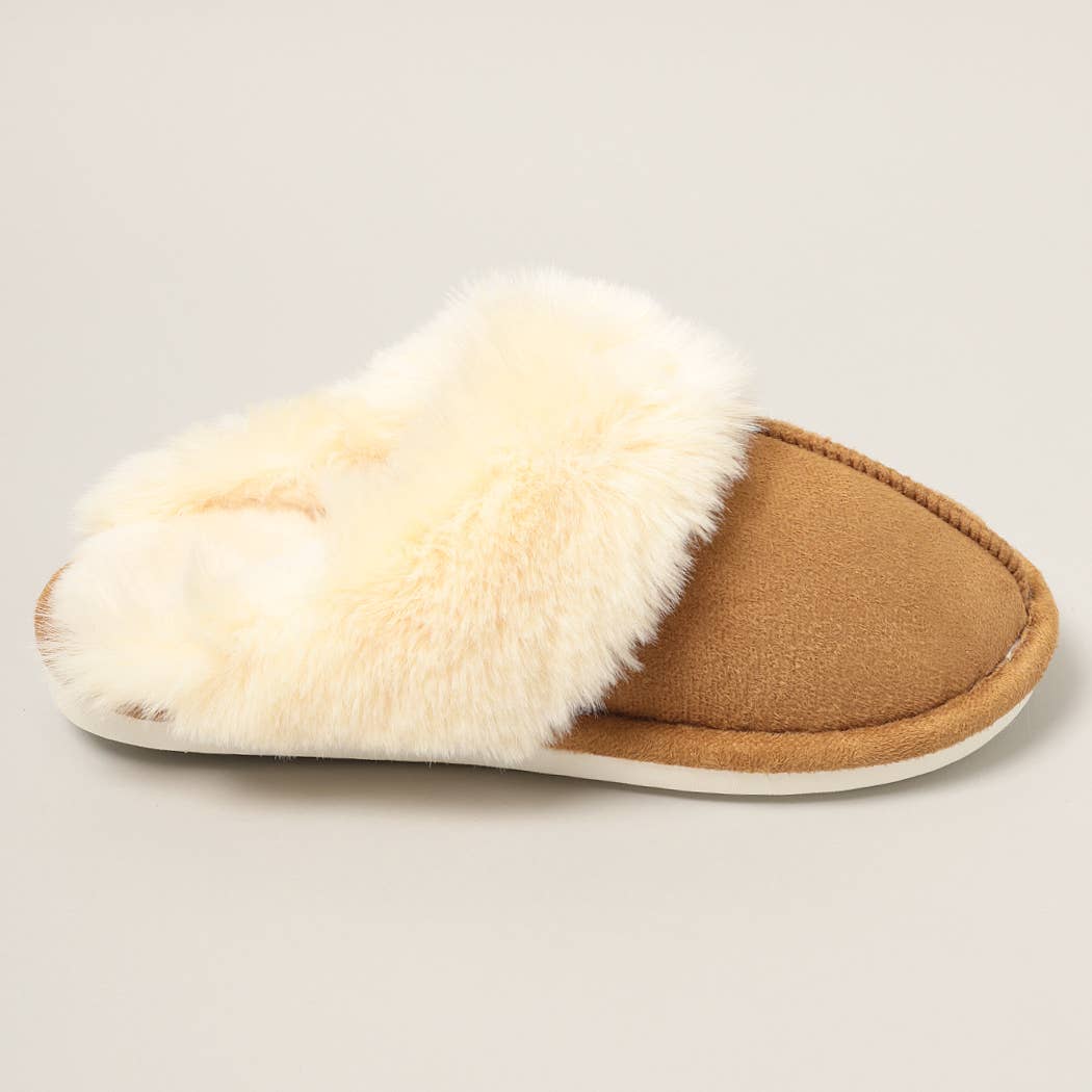 Faux Fur Lined Slippers