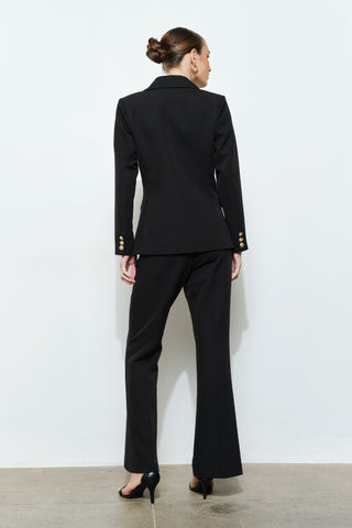 Finny Gold Button Tailored Blazer