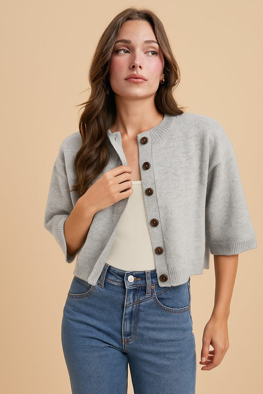 Korina Half Slv Knit Cardi