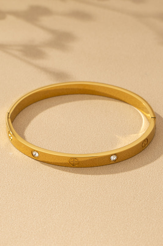 Non Tarnish Stainless Steel Hinge Bangle