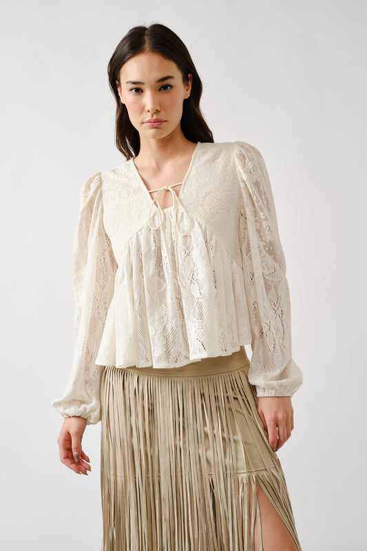 Laker Lace Babydoll Top