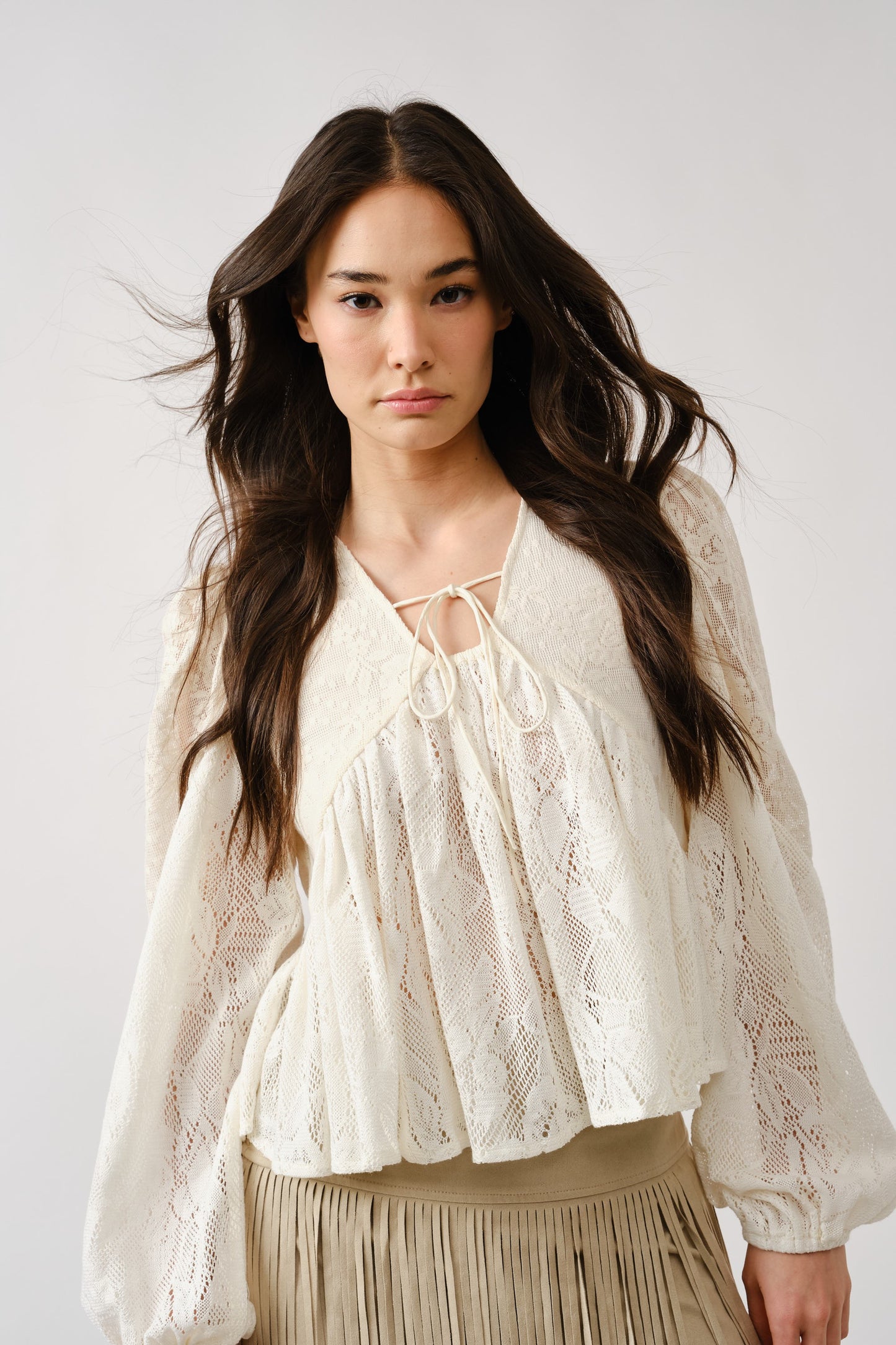 Laker Lace Babydoll Top