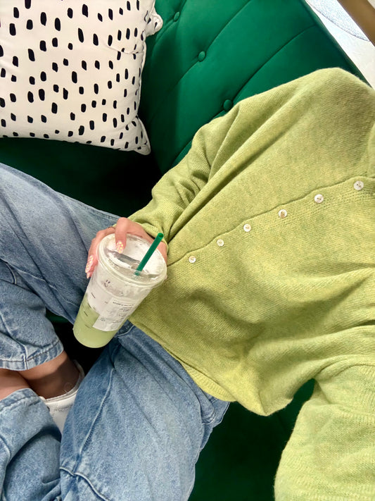 Abby Rose Lemongrass Piper Cardigan