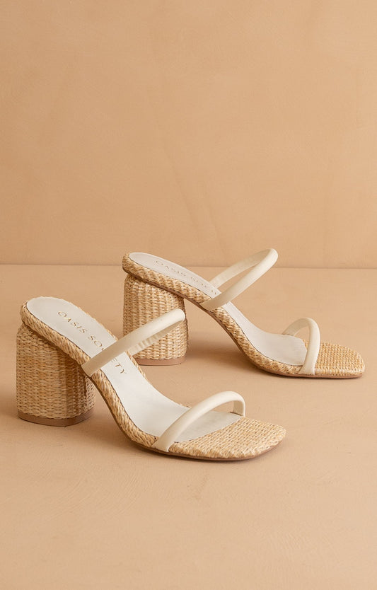 The Margaret - Rattan Heels