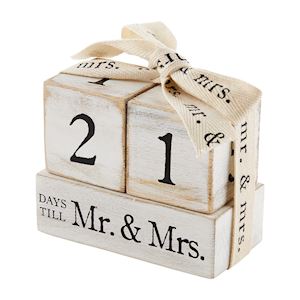 Countdown Mr & Mrs. Block Set