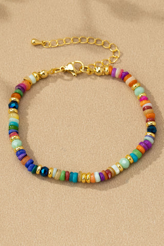 Agate Beaded Bracelet