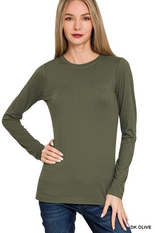 Rosalie Long Sleeve Round Neck Tee