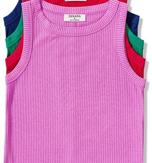 Ribbed Scoop Neck Tank