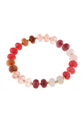 Colorful Agate Stone Stretchy Bracelet