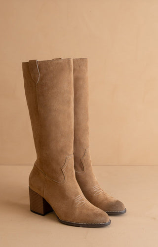 The Roxanne - Knee High Western Bucket Boot