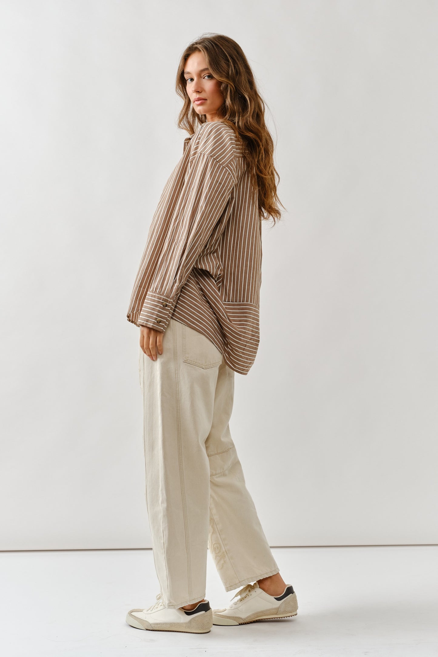 Sami Oversized Stripe Structure Shirt