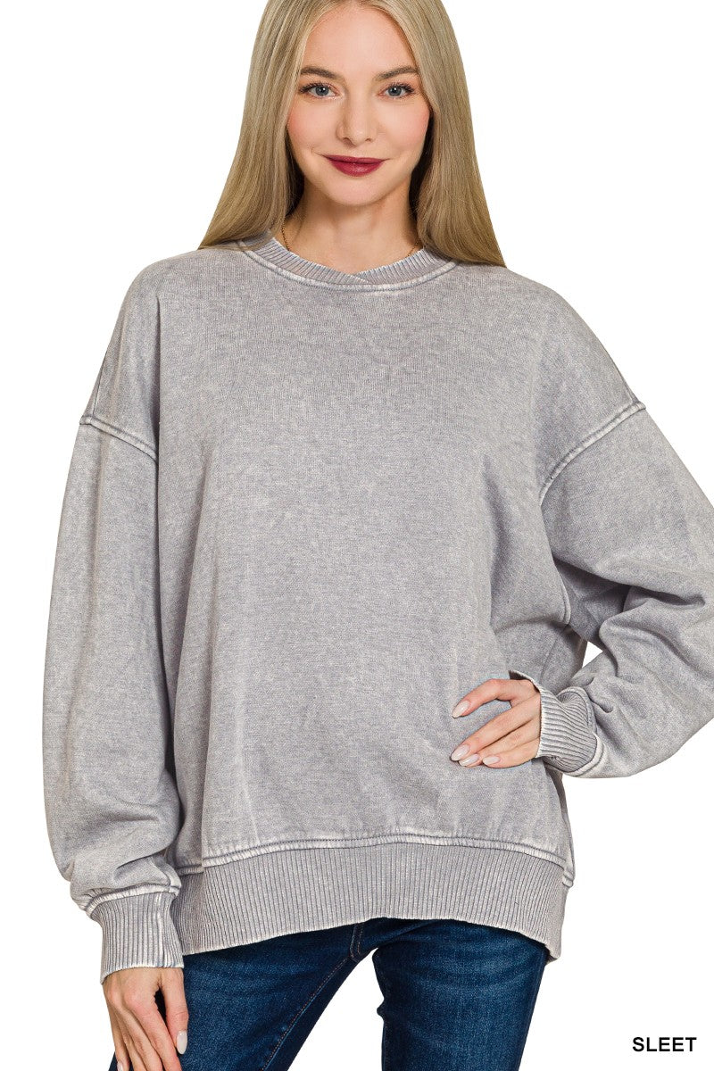 Riley Oversized Chiefs Acid Wash Sweatshirt