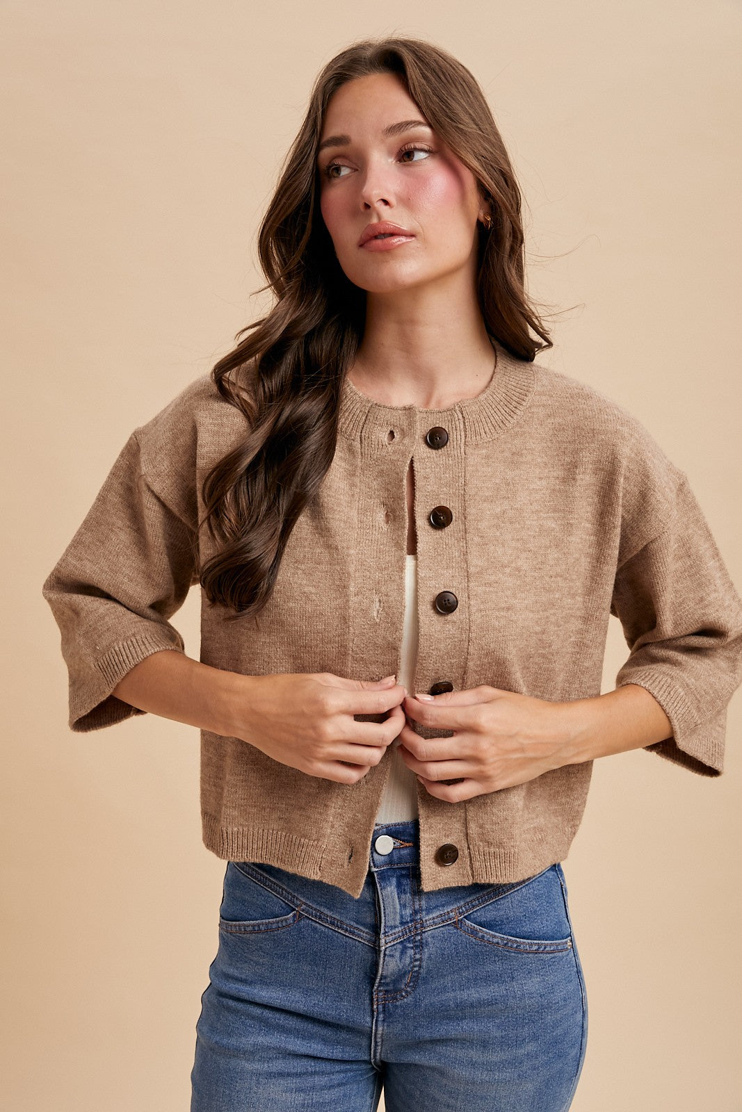 Korina Half Slv Knit Cardi