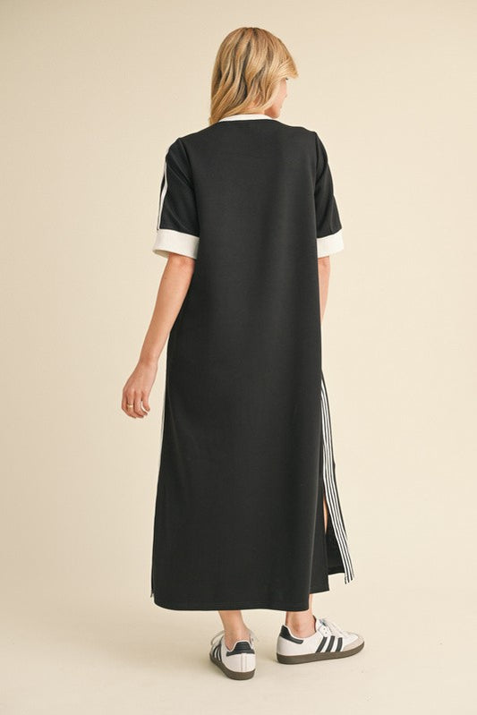 Samantha Sporty Chic Casual Maxi Dress