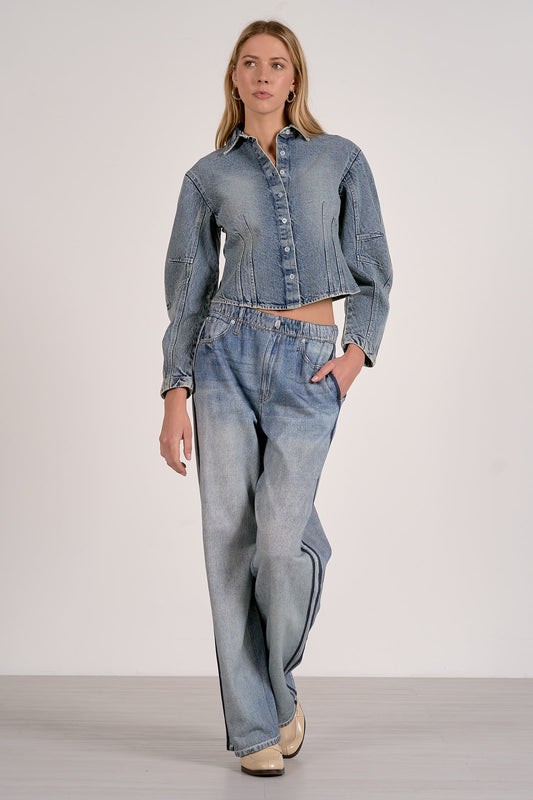 Bluebell Barrel Sleeve Denim