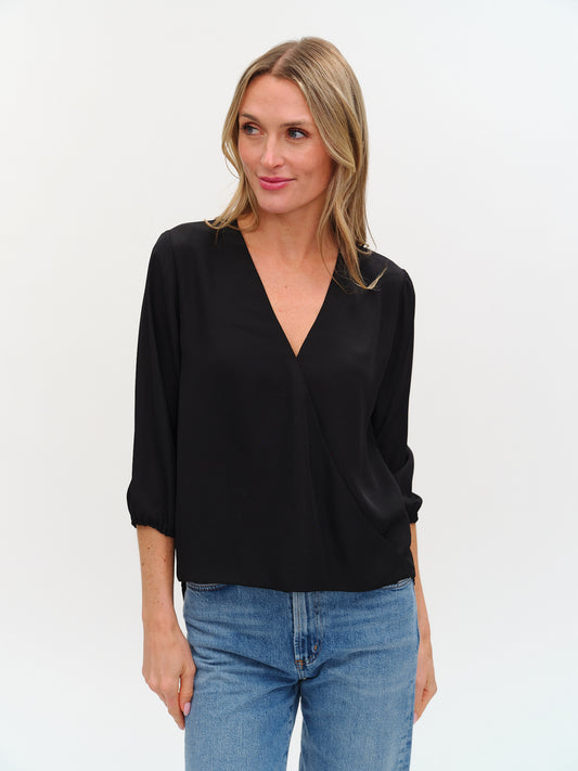 Vanessa 3/4 Sleeve Surplus Blouse