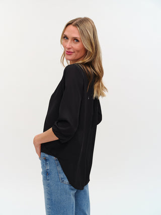 Vanessa 3/4 Sleeve Surplus Blouse