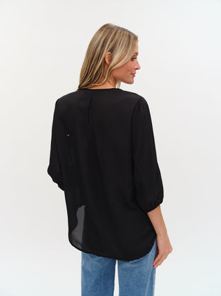 Vanessa 3/4 Sleeve Surplus Blouse