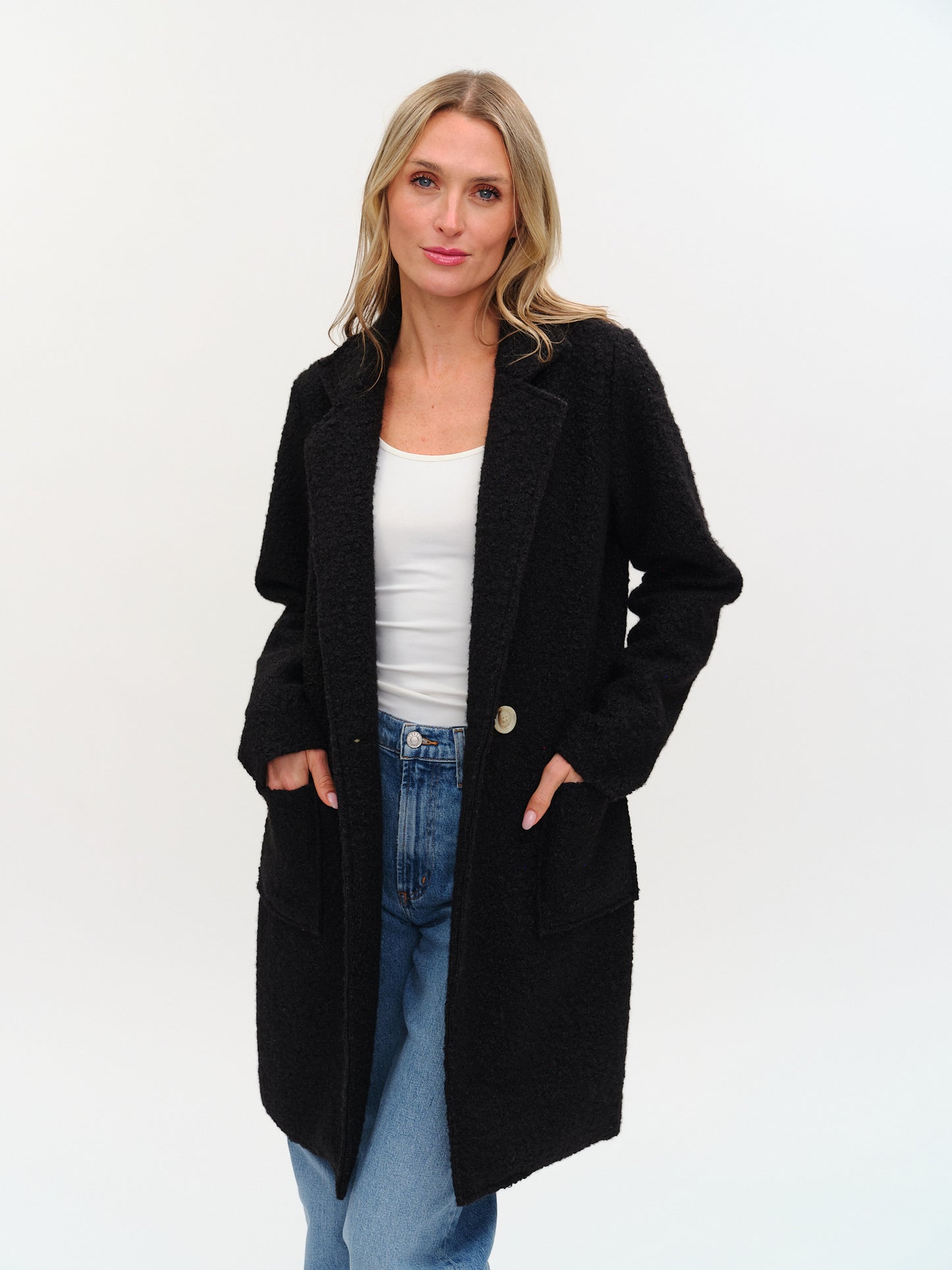 Gia Faux Shearling Long Coat